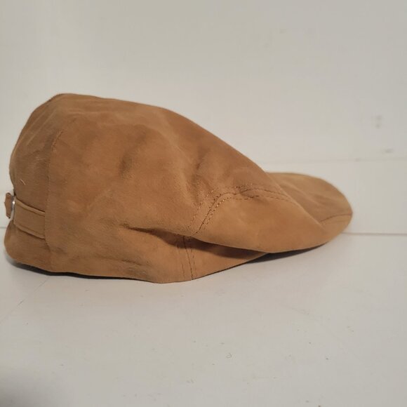 Vintage All Leather Peaked Gentleman's Cap or Ivy Cap - Picture 2 of 4